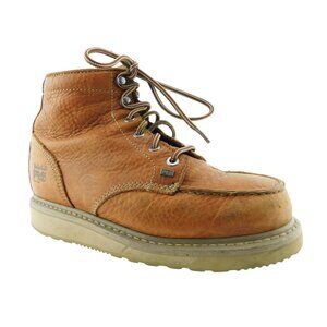 Timberland Pro Barstow Soft Toe Wedge Work Boots Brown Men's Size 7M